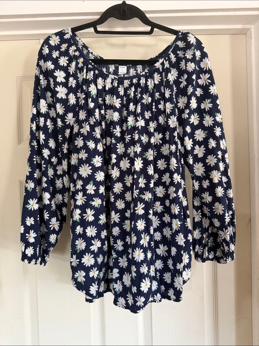 Old Navy Women’s Blue Daisy Peasant Tunic Size Large